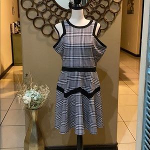 Houndstooth Print Dress XL